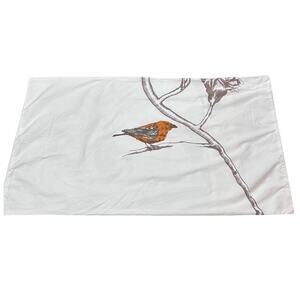 DwellStudio Chinoiserie Bedding Collection K Pillow Case Rectangle White Birdie